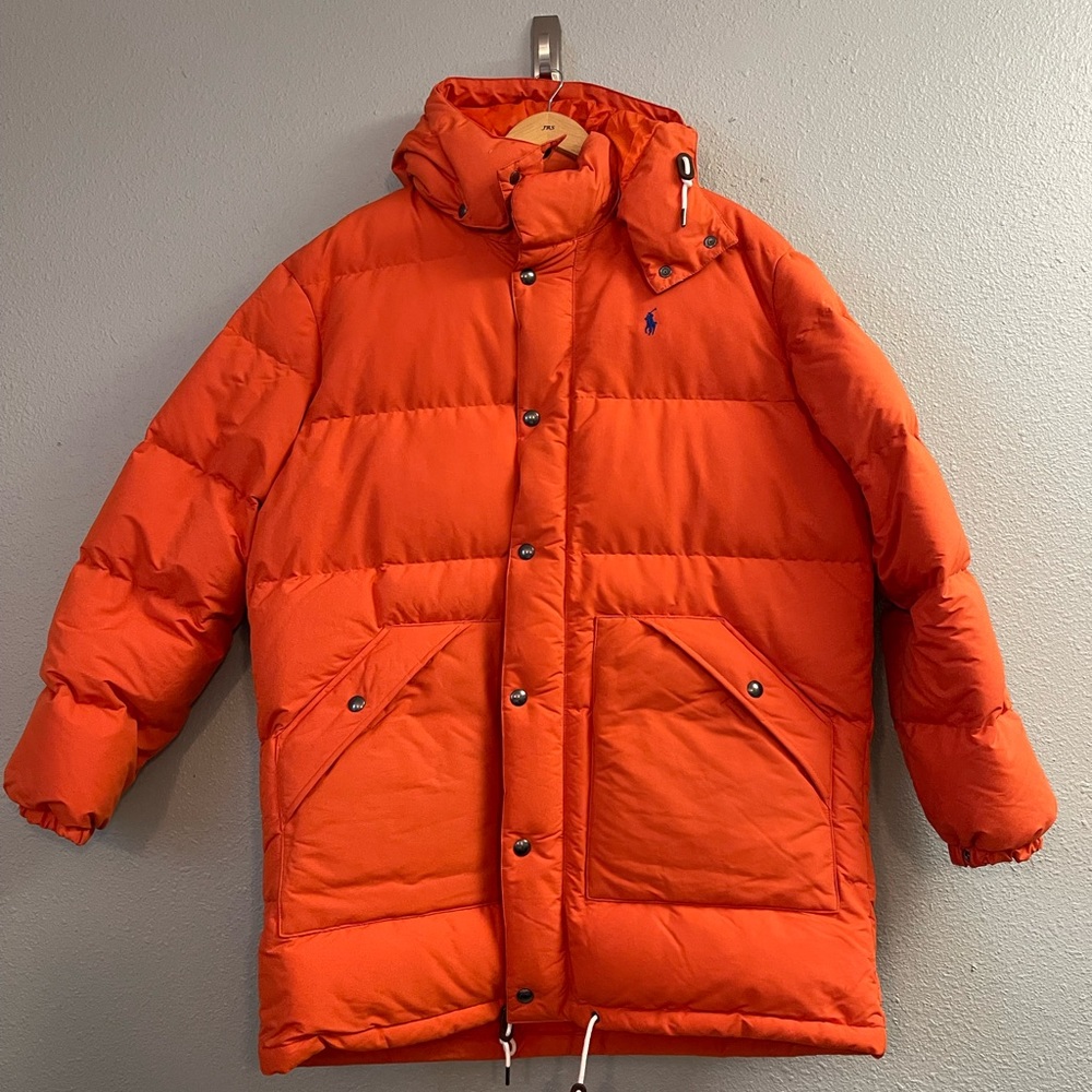 NWT Polo Ralph Lauren Men’s Orange Parka